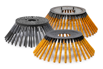 Group photo of weed brush with pick and steel picker